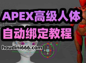 《Houdini APEX高级人体自动绑定教程》——合作课程-houdini666
