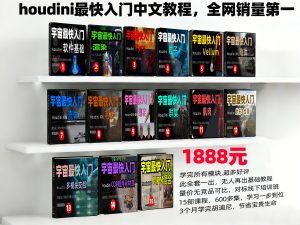 《houdini全套最快入门教程15部合集》-houdini666